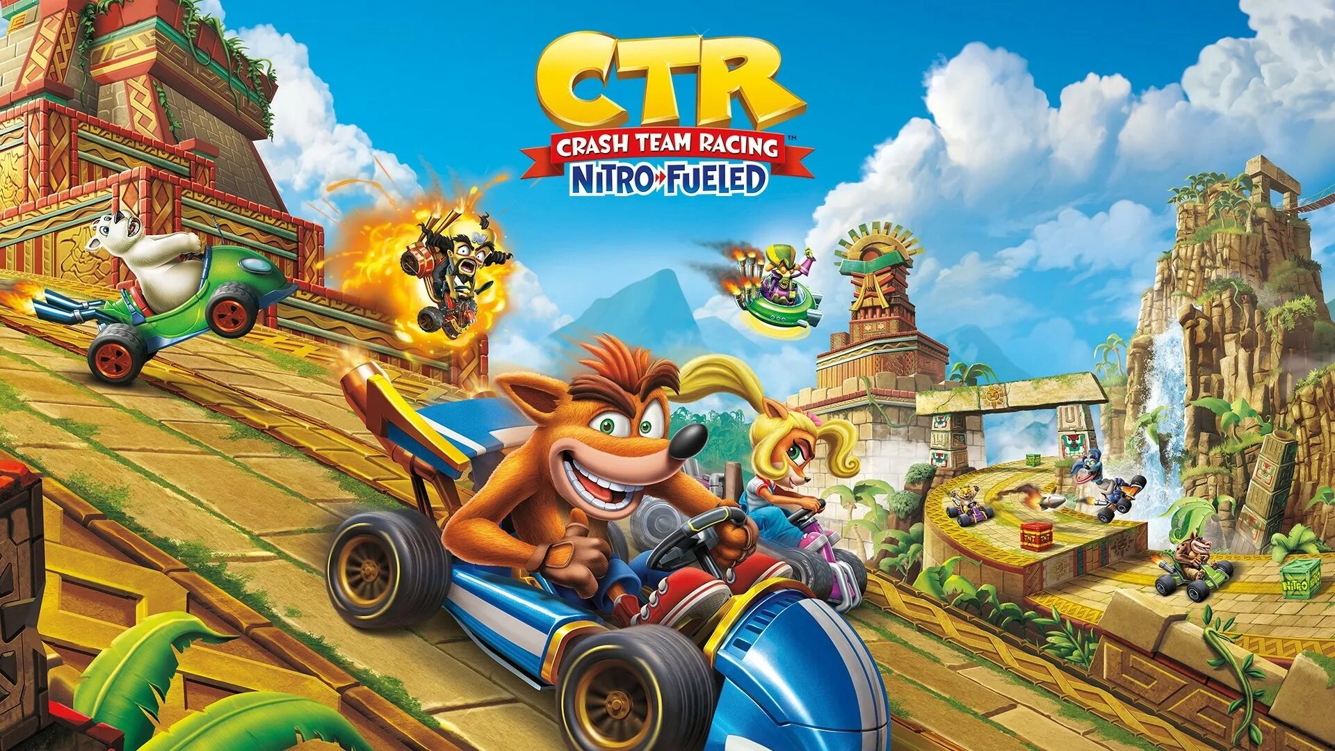 Crash Team Racing Nitro. Crash Bandicoot гонки. CTR crash Team Racing. CTR crash Team Racing ps4.