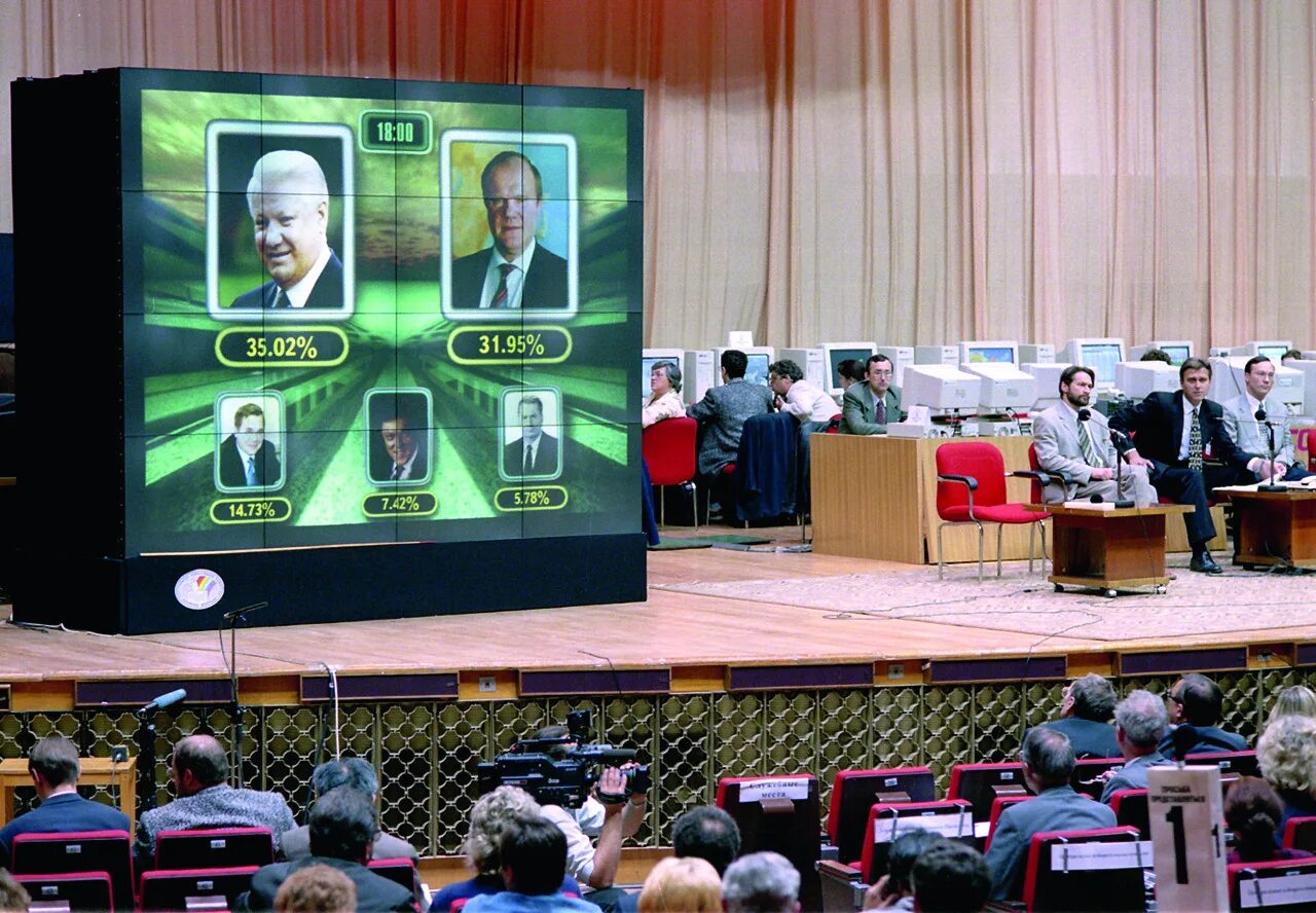 Второй тур президентских. Президентские выборы в России 1996. Второй тур выборов 1996. Ельцин и Зюганов выборы президента 1996 года.