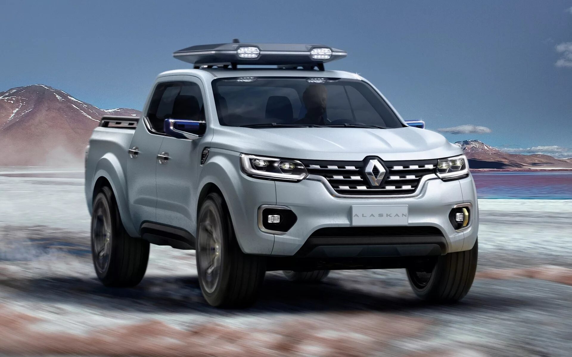 Renault большой. Рено Аласкан. Рено Аласкан внедорожник. Рено пикап Alaskan. Renault Alaskan Ice Edition.