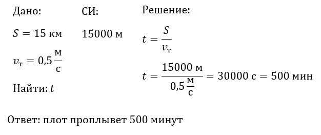 15 км в час в секундах. За сколько времени плывущий по течению реки плот пройдет 15. За сколько времени плывущий по течению. За сколько времени плывущий по течению реки плот. Скорость течения реки равна 0.5.