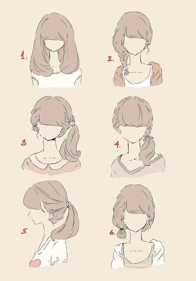 Girl Hairstyles Drawing Reference And Sketches For Artists Cabelo desenho, Esboç