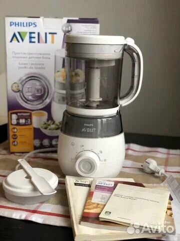 Блендер avent 4 в 1. Пароварка-блендер philips avent. пароварка с блендером для детей avent.