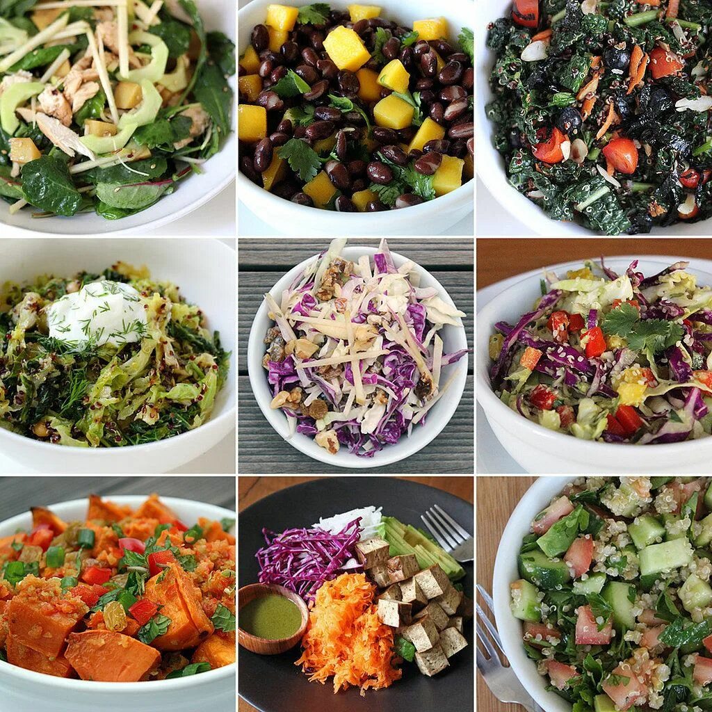 Many salad