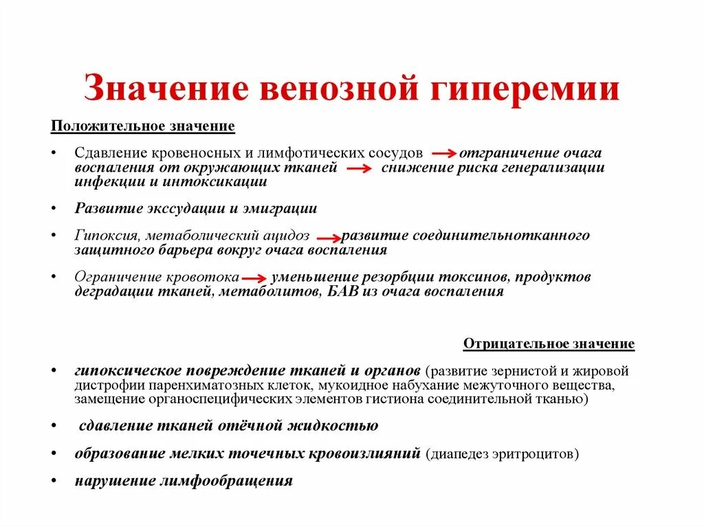 Артериальная гиперемия воспаление. Последствия венозной гиперемии патофизиология. Значение венозной гиперемии. Венозная гиперемия значение для организма. Функциональная венозная гиперемия.