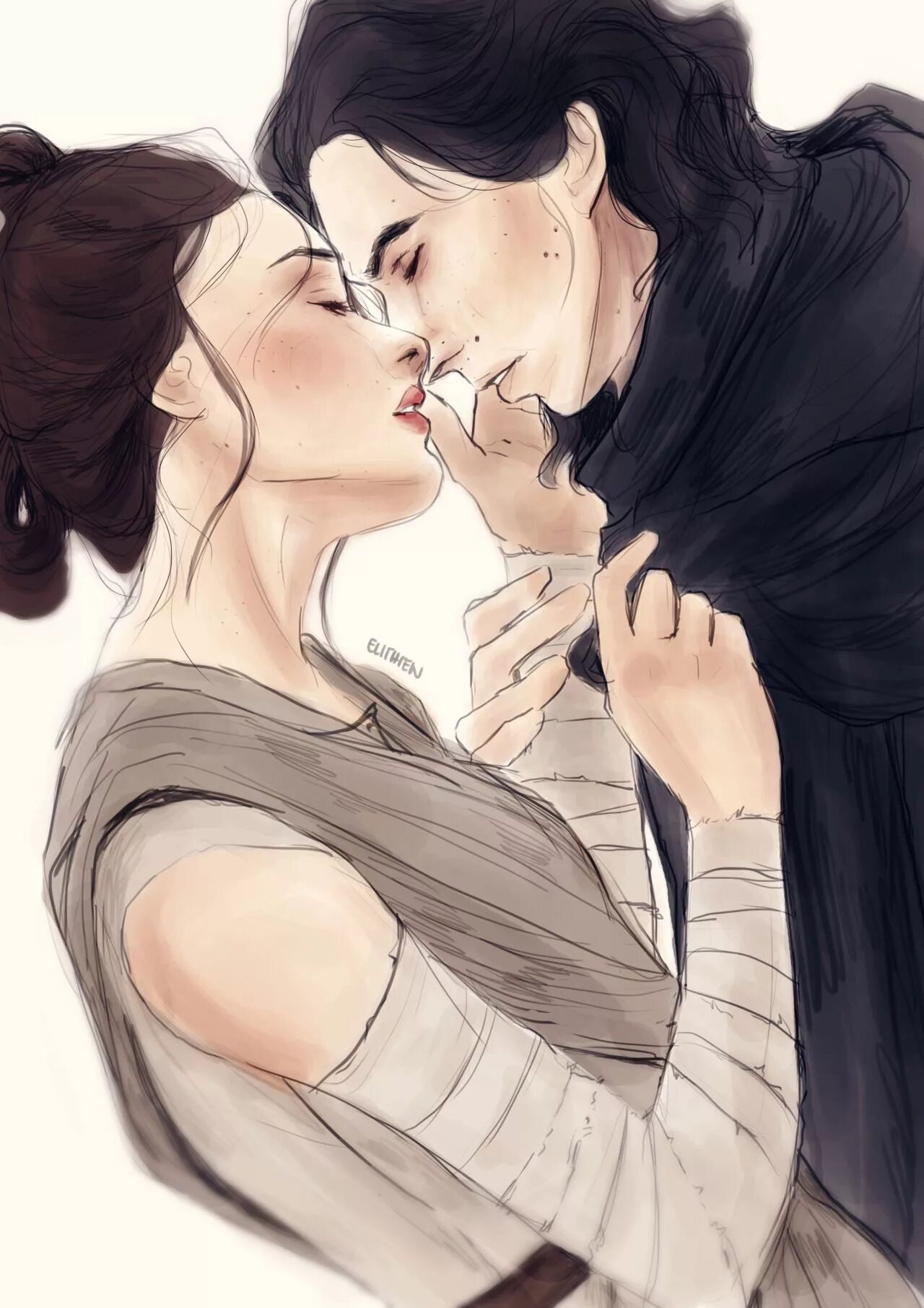 Reylo. Reylo Art. Кайло РЕН И Рей. Кайло РЕН И Рей 18. Звездные войны фанфик рей