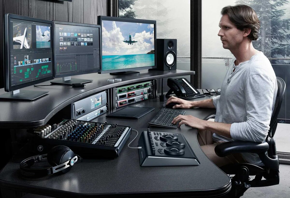 Монтаж видео дома. Blackmagic Design DAVINCI resolve Studio 18. Монтажёр профессия. Компьютерный видеомонтаж. Видеомонтажер.