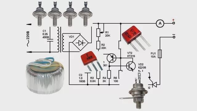 Регулятор тока для зарядного устройства на ку 202. Регулятор напряжения на тиристоре ку202. Схема регулятора напряжения на тиристоре 202. Схема регулятора напряжения на тиристоре ку202н простые схемы. Ку202н зарядное