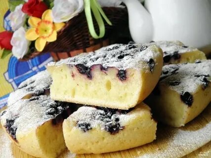 Тесто из творога и ягод