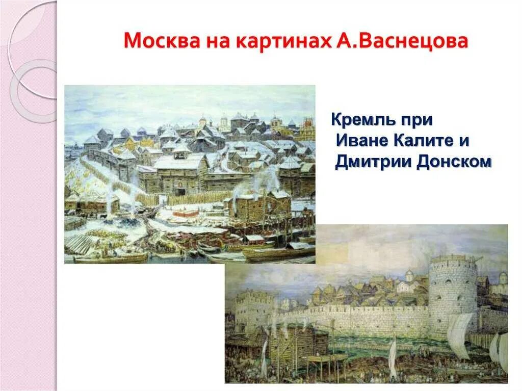 Картина васнецова московский кремль при дмитрии донском. Васнецов Белокаменный Кремль Дмитрия Донского. Московский Кремль при Иване 3 Васнецов. Васнецов Кремль при Иване Калите.