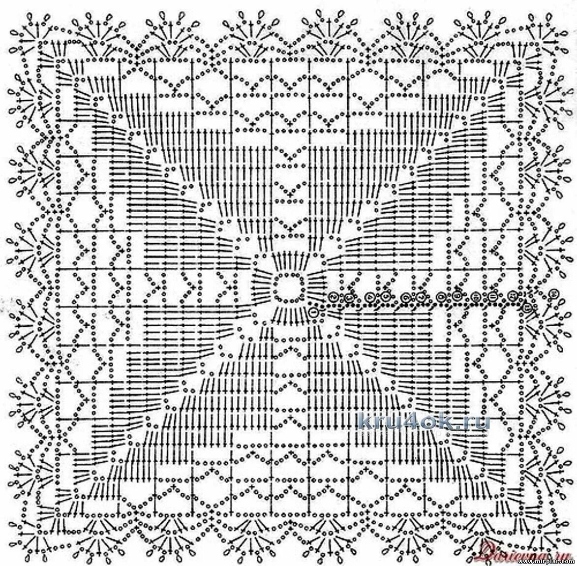 Скатерти Скатерти, Связанные крючком салфетки, Диско