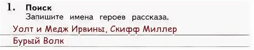 Запиши имена героев произведения. Найдите и запишите адрес Ирвина. Запиши имена героев рассказа. Найди и запиши адрес Ирвина. Имена героев бурый волк Джек Лондон.