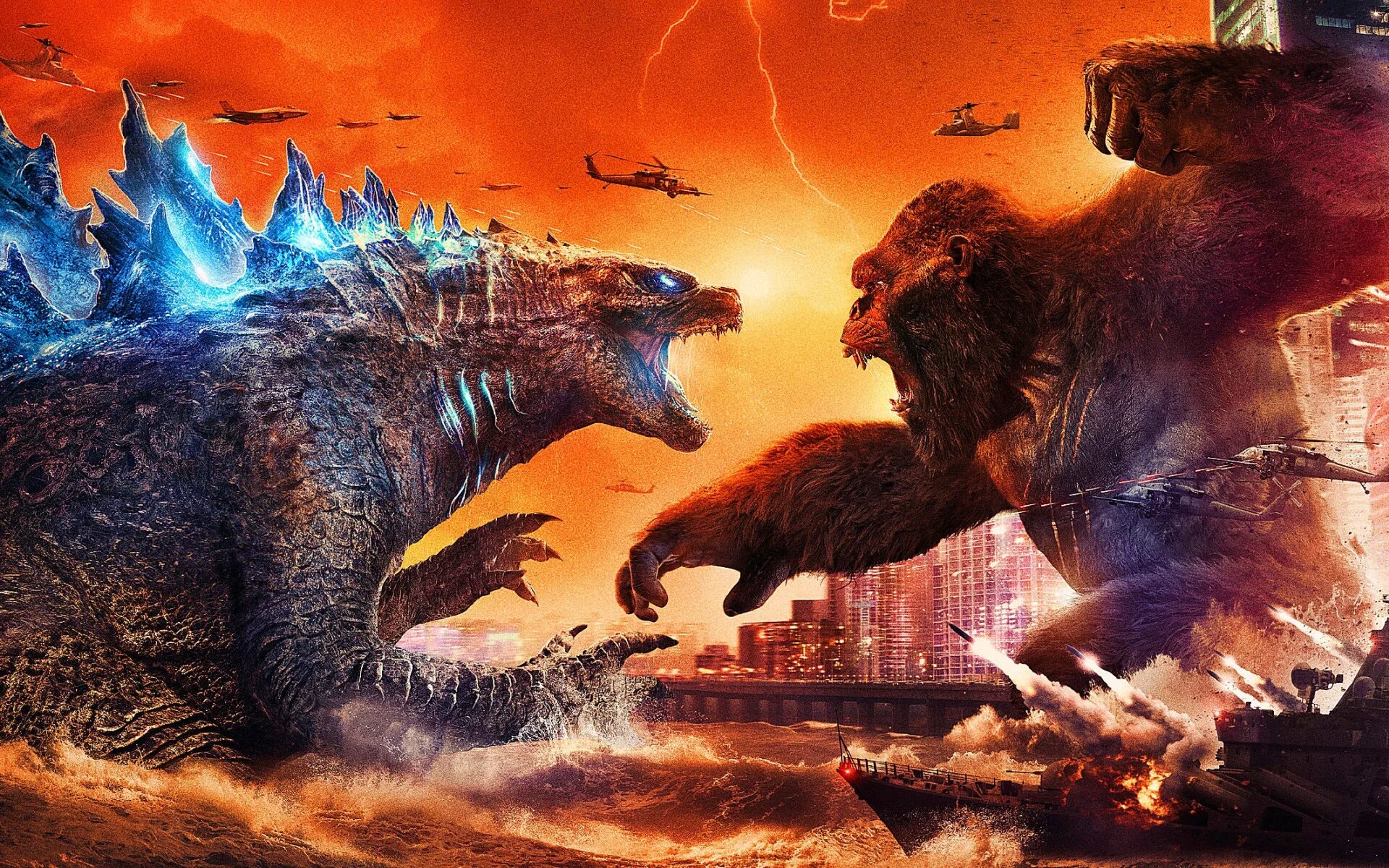 Gadzilla va kong yangi imperiya. King против Годзилла Конга 2021. Годзилла против Конга Godzilla vs. Kong. Конг против Годзиллы 2021.