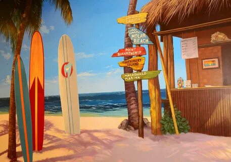 Rainbow surf beach 2
