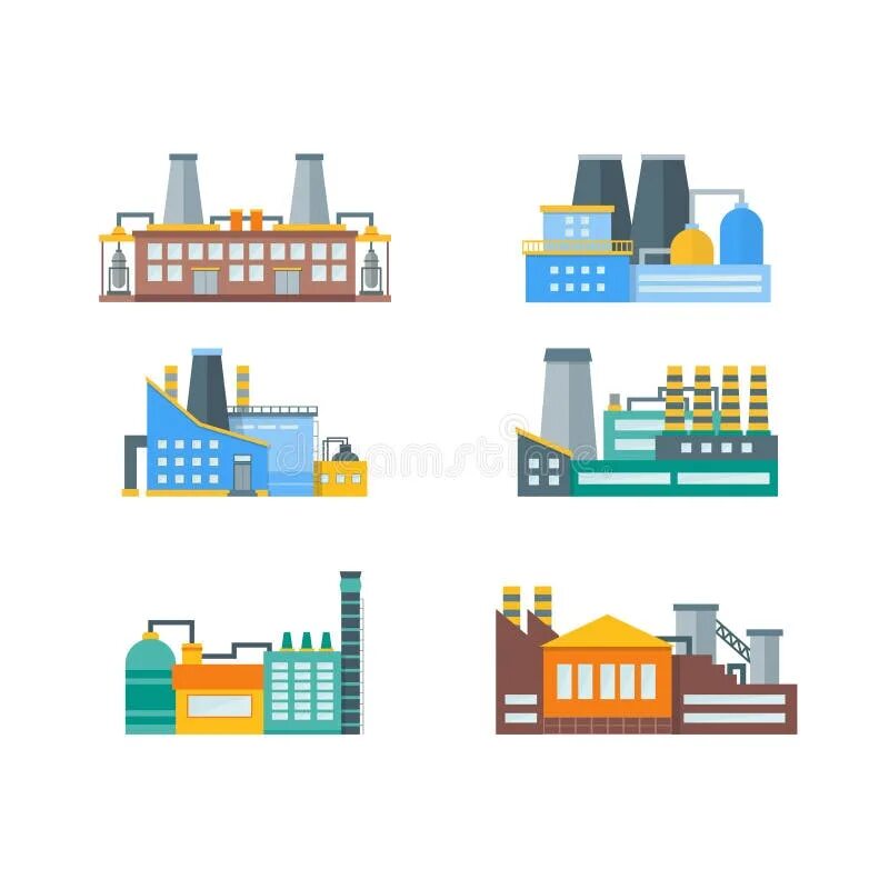 Flat factory. Завод иллюстрация. old factory flat art. этз вектор.
