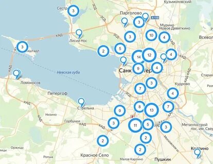 Камеры видеонаблюдения на карте