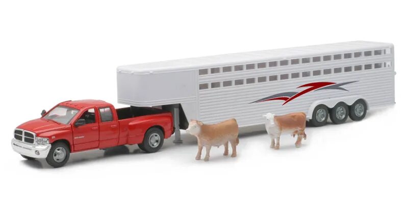 Наборы New-ray 1995. Масштабная модель грузовик с прицепом dodge c38t (1984) leche Pascual. New ray Toys. Farm Truck игрушка. New 1 32