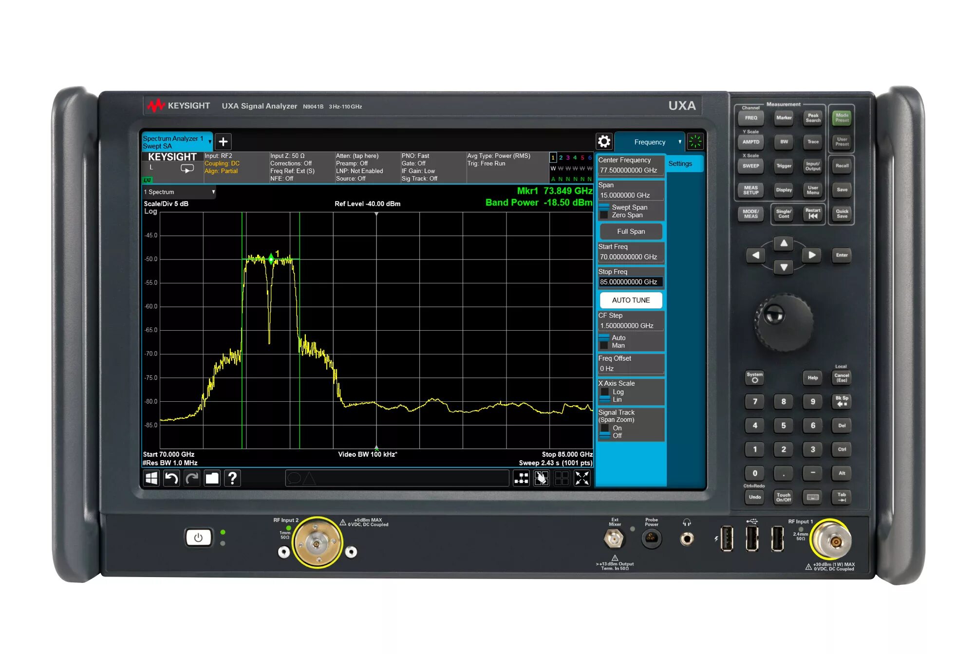 Full span. Анализатор спектра Keysight. Анализатор сигналов Keysight n9041b. Анализатор спектра n9040b. Анализатор спектра радиочастот 6ггц.