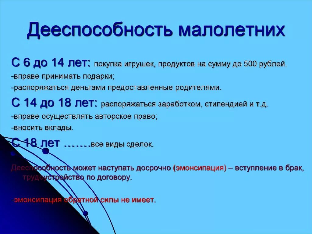 Способность распоряжаться своими правами и обязанностями. Дееспособность несовершеннолетних. Дееспособность совершеннолетних. Дееспособность 6-14 лет. Дееспособность несовершеннолетних до 14 лет.