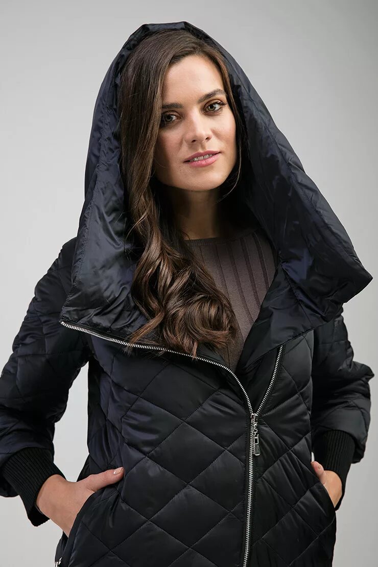 Куртка удлиненная женская демисезонная с капюшоном купить