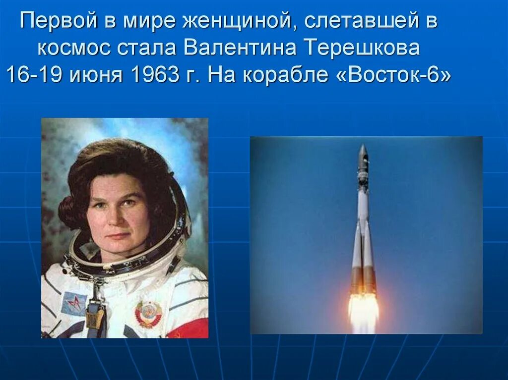 Восток-6 космический корабль Терешковой. Год когда полетела терешкова