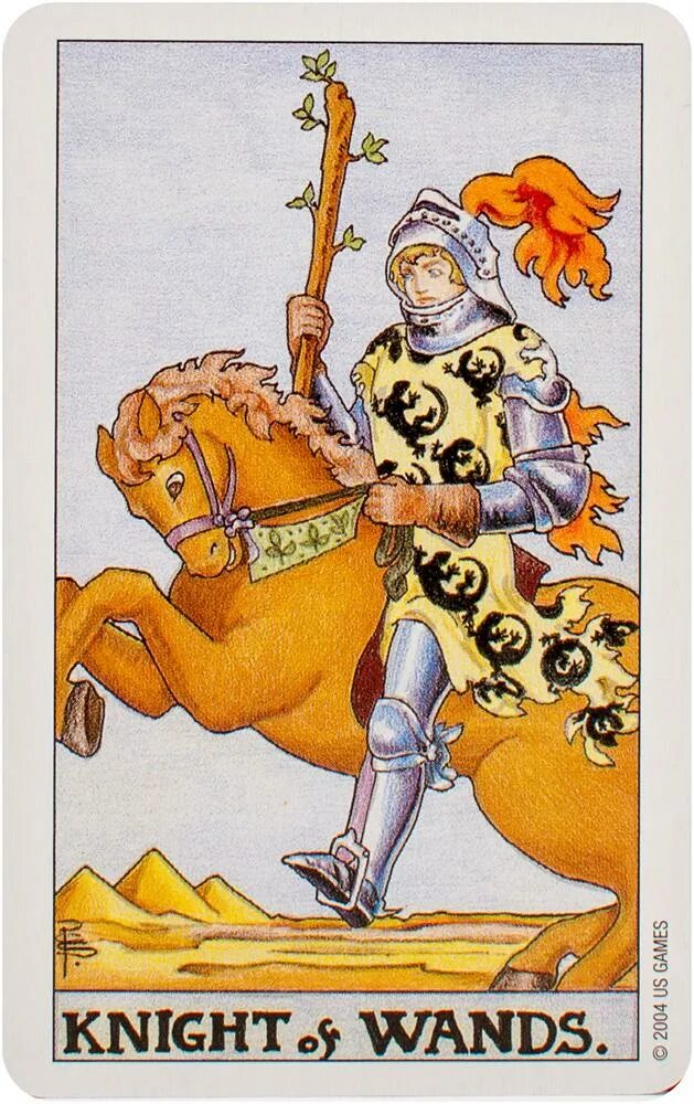 Рыцарь жезлов будущее значение. Карта рыцарь жезлов уэйт. рыцарь жезлов таро райдера уэйта.