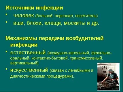 Источник инфекции человек