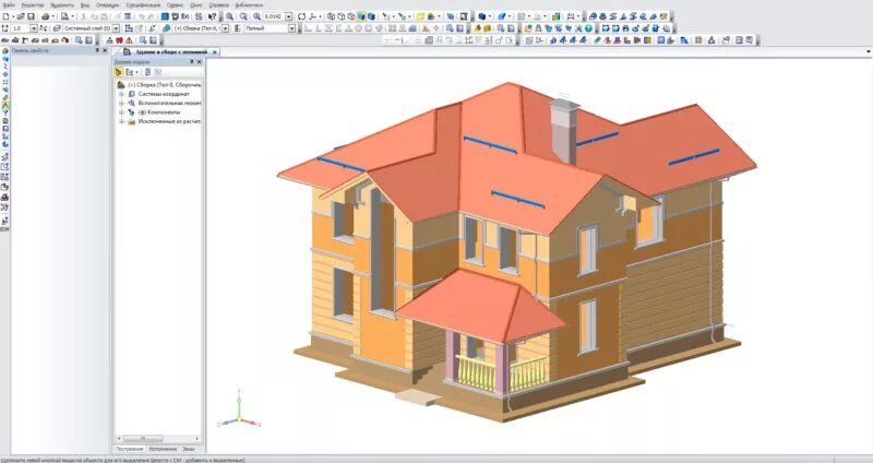 Архитектурный проект Компас 3D