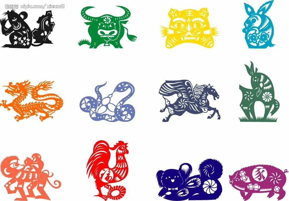 Год быка дракона. Символы восточного календаря. Животные китайского календаря. Стилизованные символы года. Символы года по восточному.