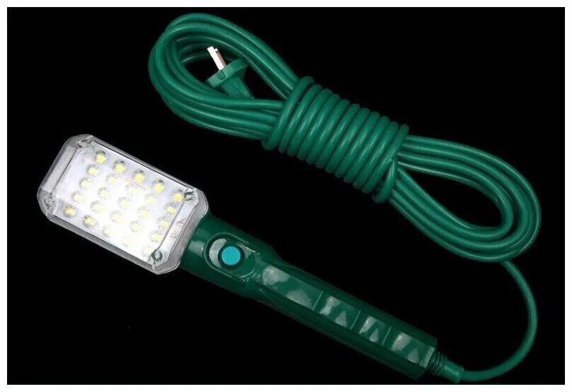 Светильник-переноска 60 вт 25 led 5 метров от сети 220в. Светильник переноска led 10 метров. 5м. Лампа переноска для гаража. 220в led бм.