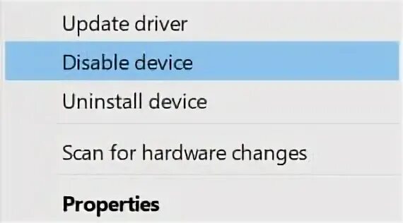 Disable device