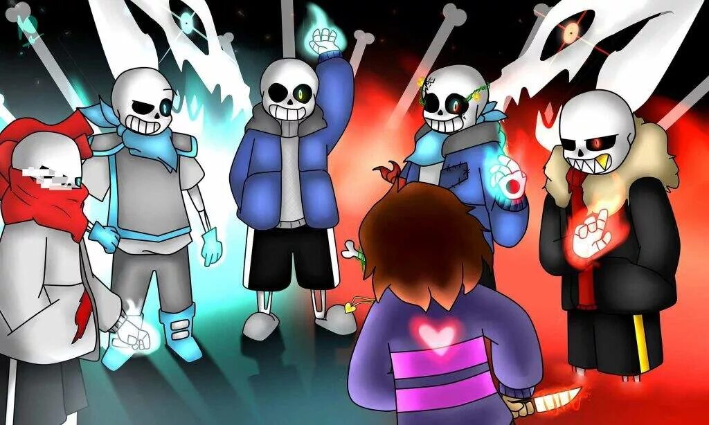 Sans multiverse. Санс (Undertale). Альтернативные вселенные андертейл Сансы. Сансы из Undertale. Ау сансев.