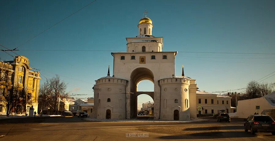 Золотые ворота в каком городе россии. Золотые врата во Владимире. Золотые ворота Андрея Боголюбского во Владимире 1164.