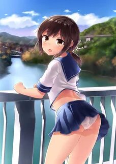 Anime 1538x2160 Fubuki (KanColle) Kantai Collection anime girls panties ass...