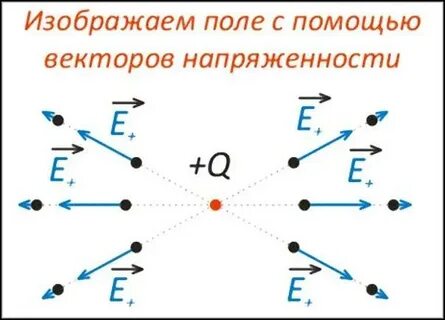 Линии вектора напряженности электростатического поля