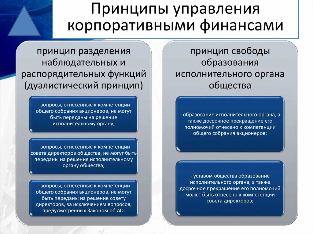 Управление корпоративных финансов. Принципы управления корпоративными финансами. Функции организации корпоративных финансов. Принципы управления финансами. Организация финансов корпорации