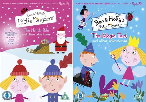 Обложка холли. Ben and Holly's little Kingdom DVD. Маленькое королевство Бена и Холли диск. DVD маленькое королевство Бена и Холли. Двд диск маленькая королевство Бена и Холли.