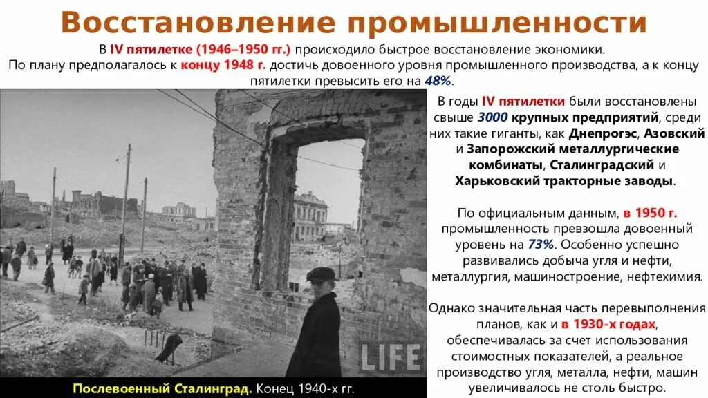 Что изменится в россии после войны. Восстановление промышленности СССР после войны 1945. Пятилетка 1946-1950. Экономическое восстановление после войны. 1945-1953 Пятилетки.