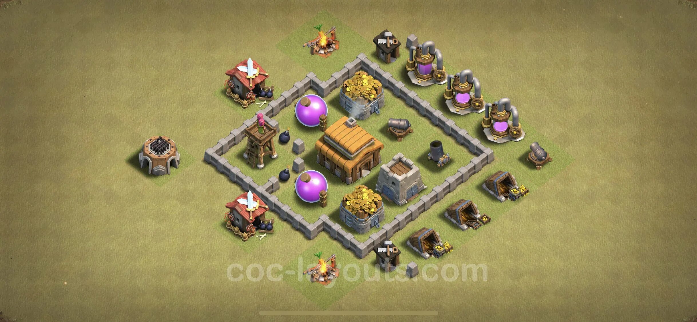 Clash of clans 3. База для 3 ТХ В Clash of Clans. База клэш оф кланс 3 ТХ. Расстановка 3 ТХ В Clash of Clans. Клэш оф кланс 3 ратуша.