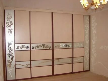 Шкафы купе частями
