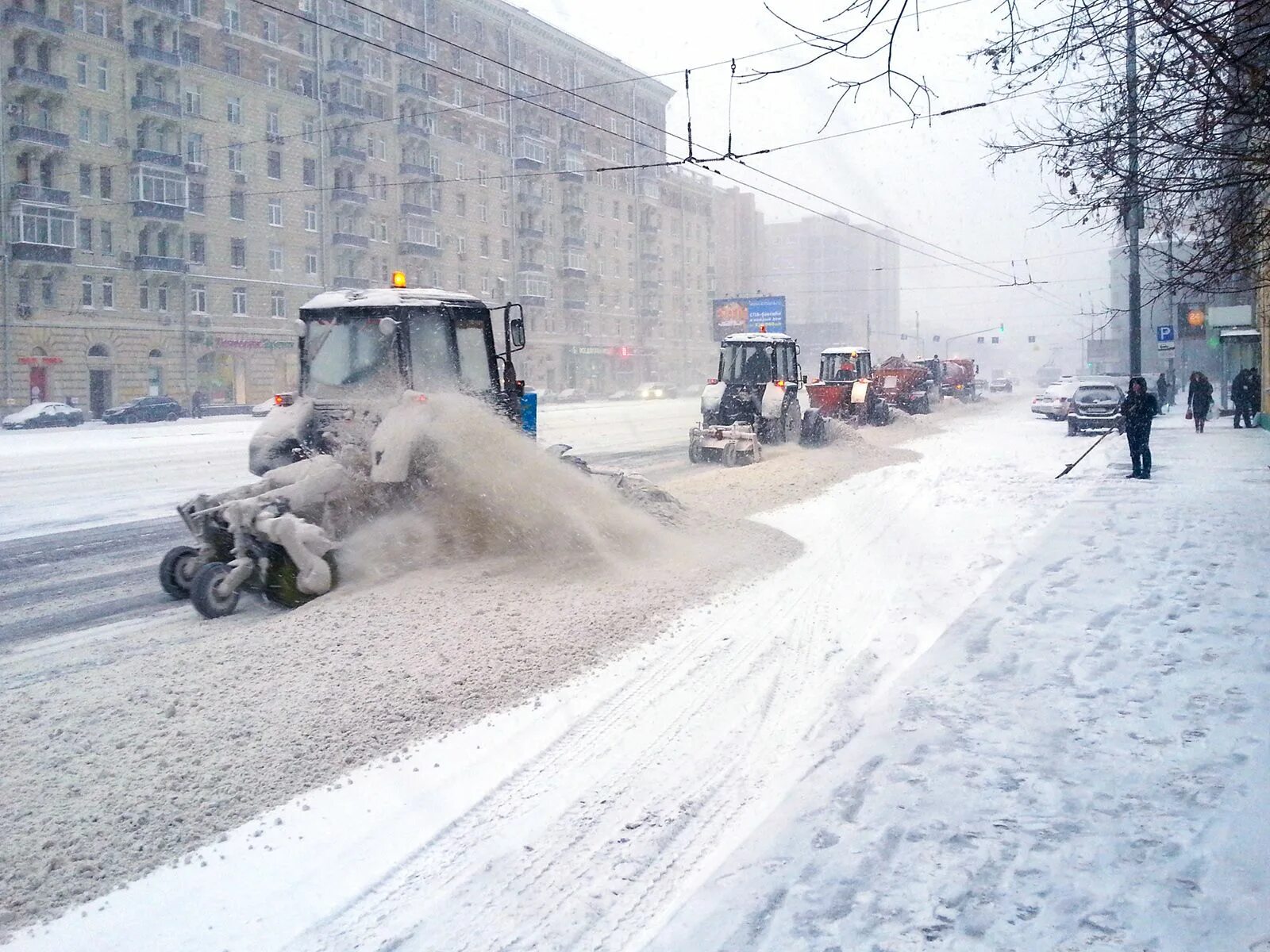 Сильный снегопад будет сегодня