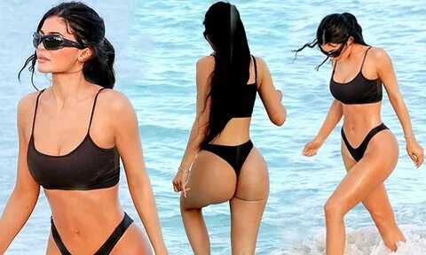 Kylie Jenner smolders in $10K bedazzled Chanel thong bikini