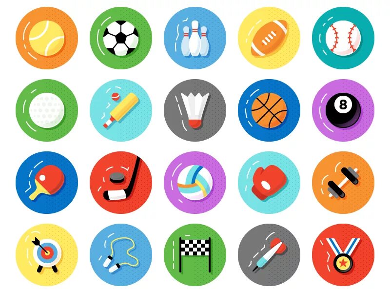 Sports icons. Спортивные значки цветные. Набор спортивных иконок. Иконки цветные. Значок разноцветный.