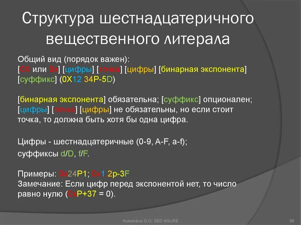 Порядок неважен. Шестнадцатеричные литералы. Кодировка структура. Шестнадцатиричный литерал. Literal в программировании.