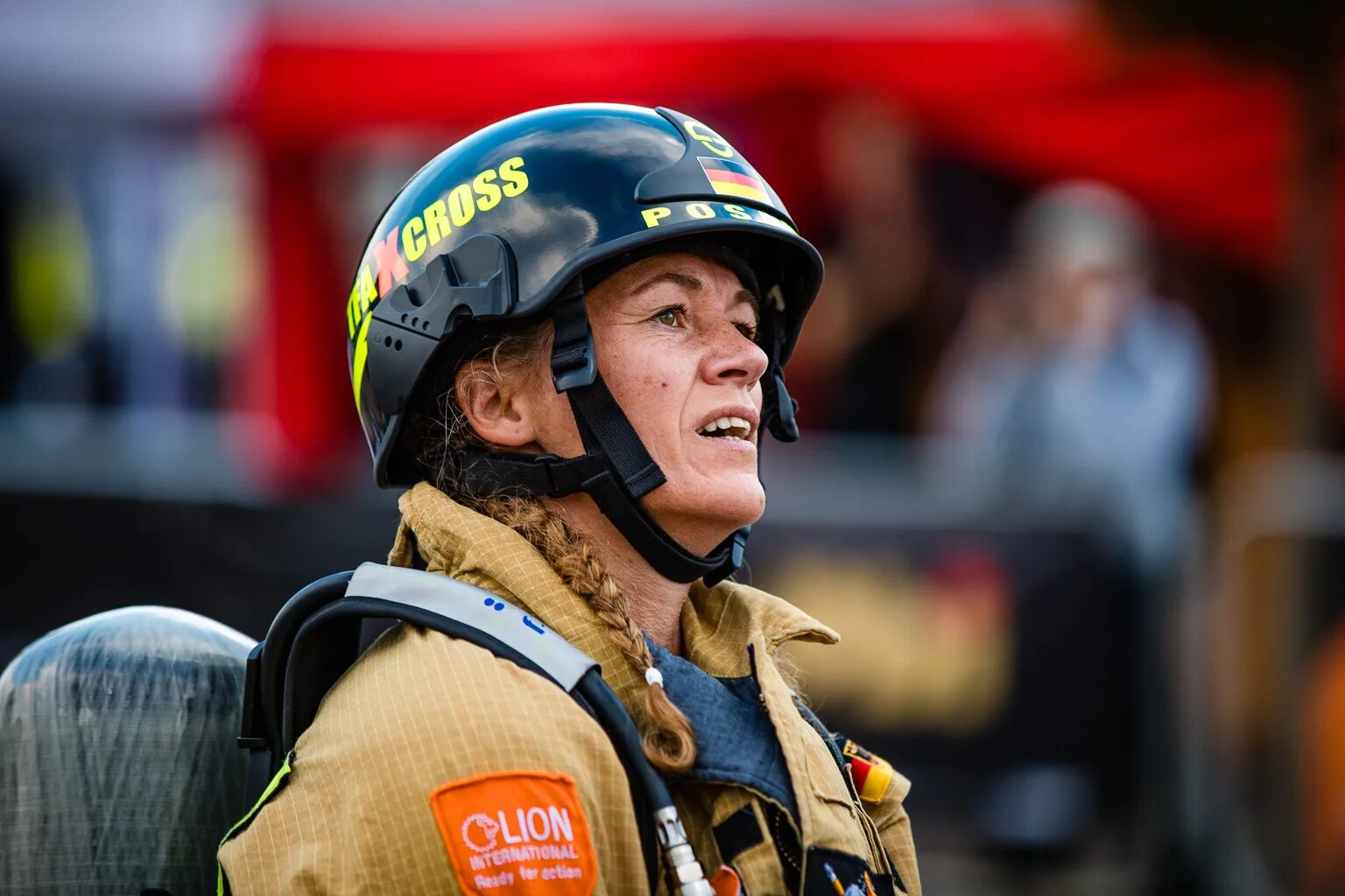 Fire challenge. Mark bezos firefighter.