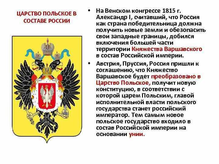 Царство польское в составе Российской. Царство польское 1815. Царство польское в 1815 году. Присоединение царства польского. 2 дарование конституции царству польскому