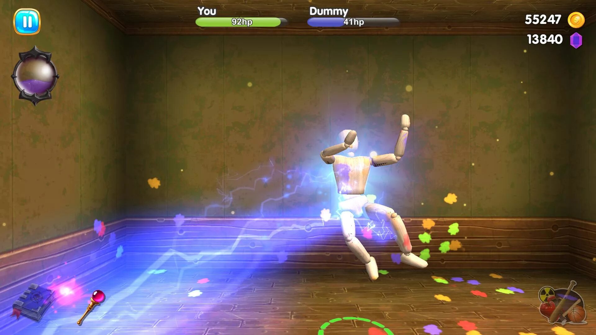 Beat up dummies simulator