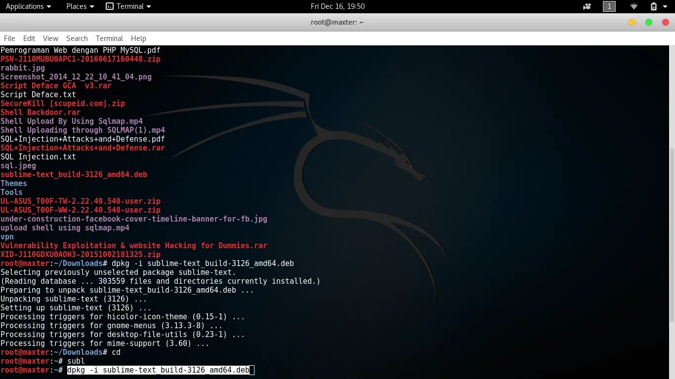 Терминал кали линукс. Sublime kali linux. sql инъекции в кали линукс. sublime text mysql.