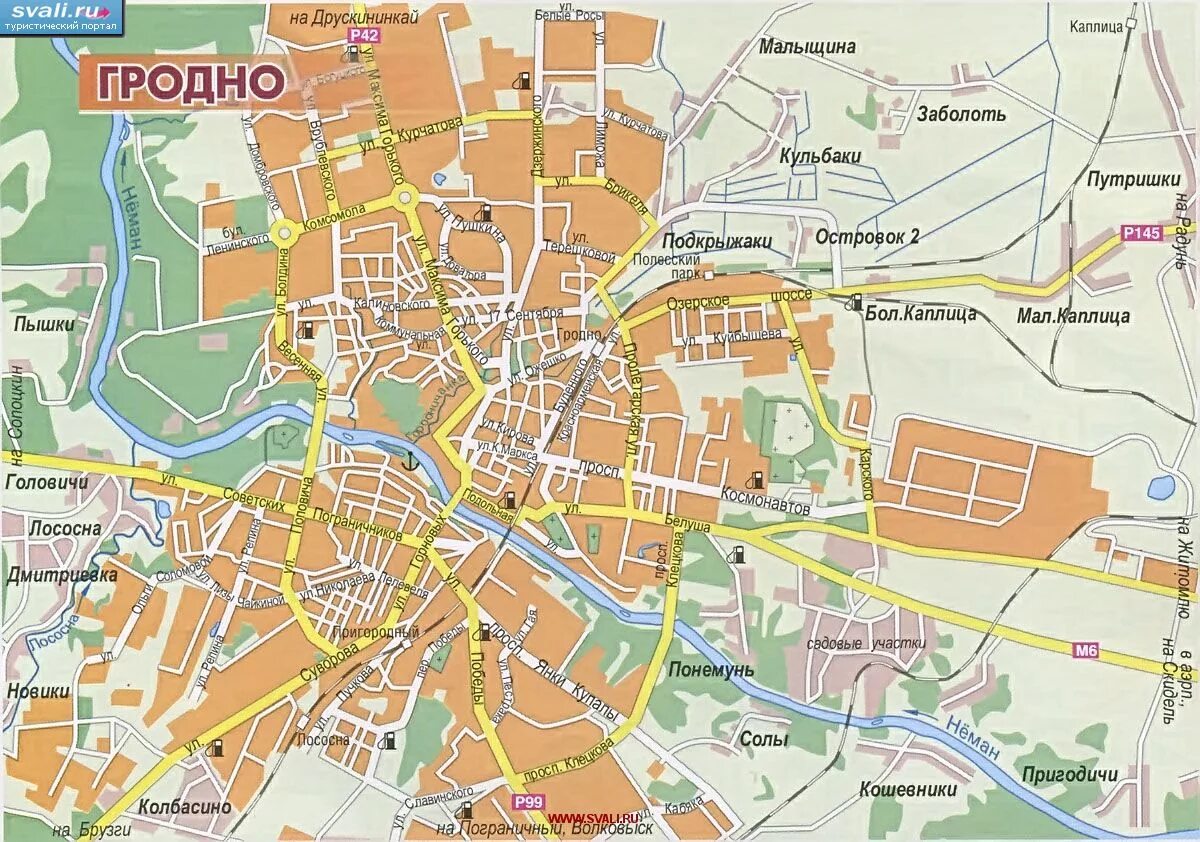 Город гродно на карте. Гродно на карте Белоруссии.