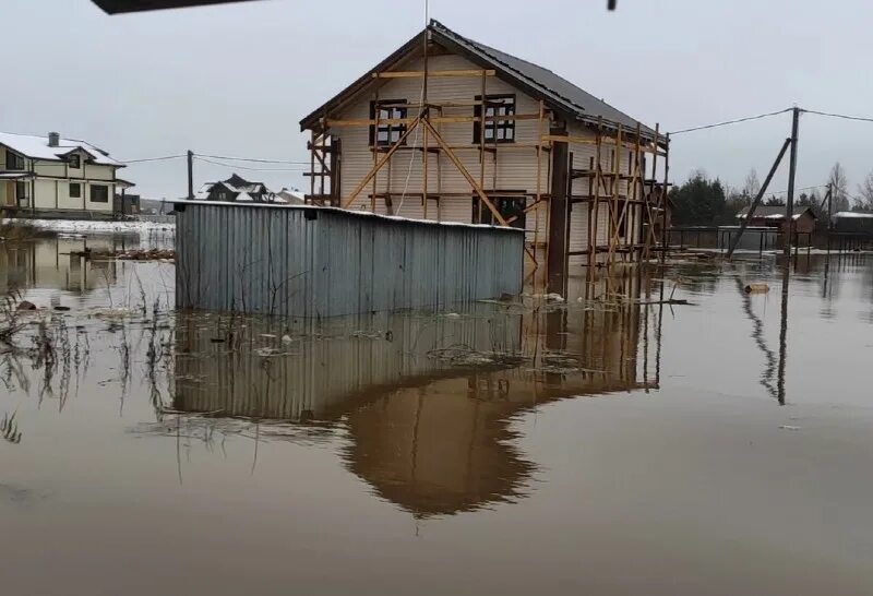 подтопление и заболачивание почв. весенний потоп на участке. наводнение. заливала землю талая.