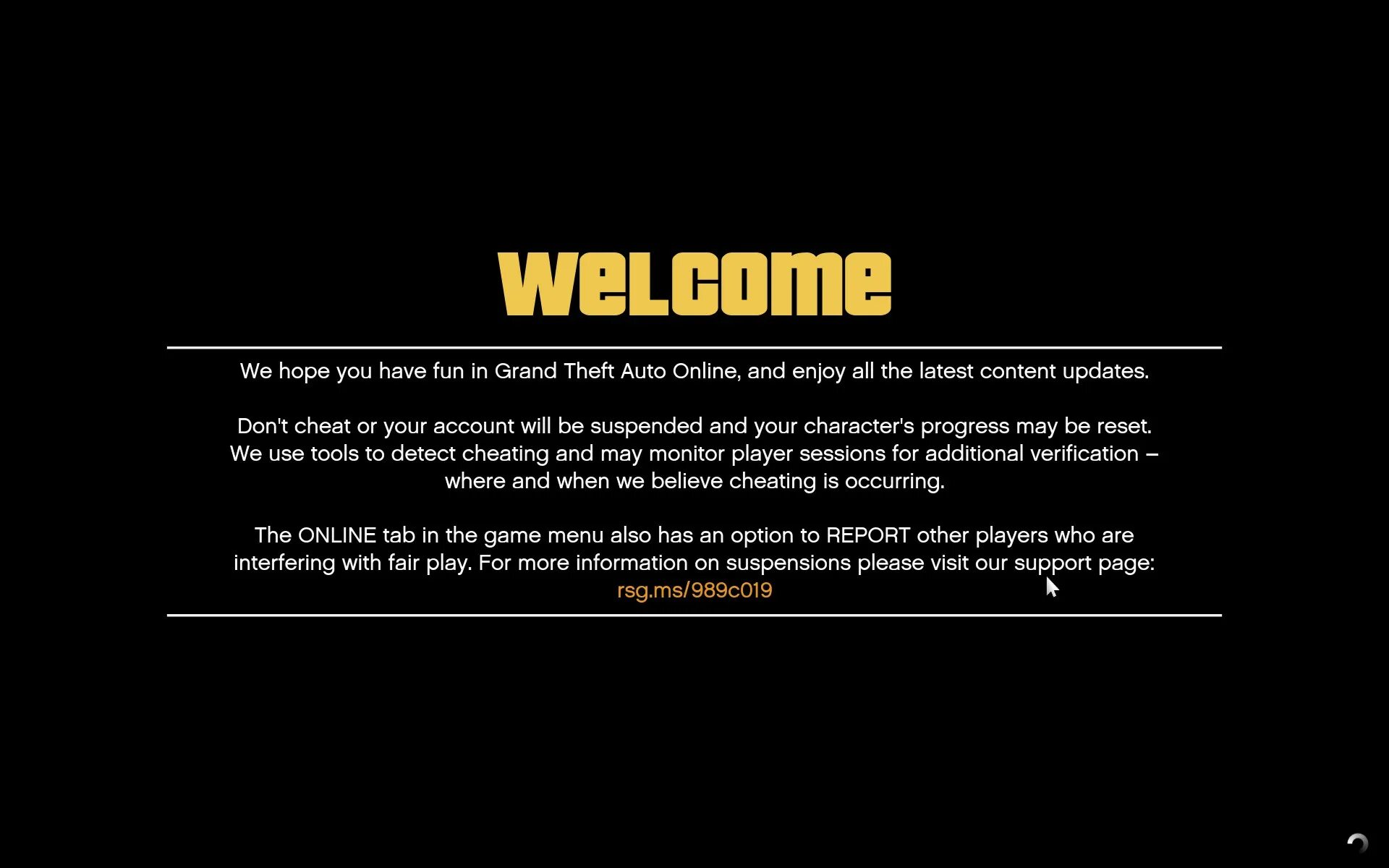 Warning game files